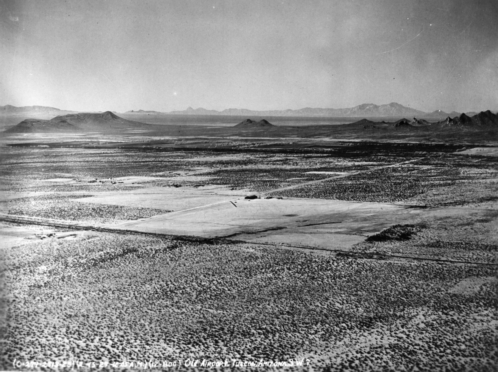 Historic archive aerial photos of Tucson